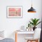 Stupell Industries Pink Sky Surfer Framed Print Under Glass, design by LSR Design Studio